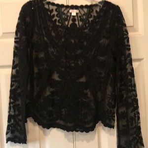 Beautiful black lace top